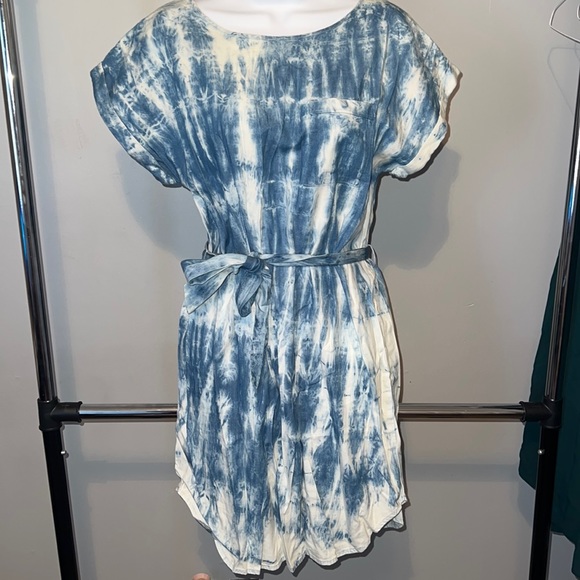 Ann Taylor Loft Tie Dye Midi Dress 